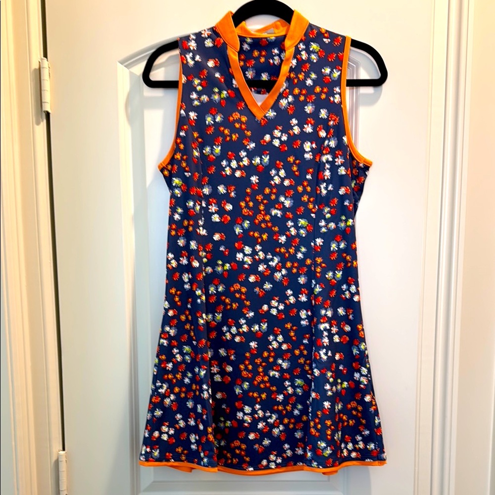 Calloway Golf Dress with Orange Trim
